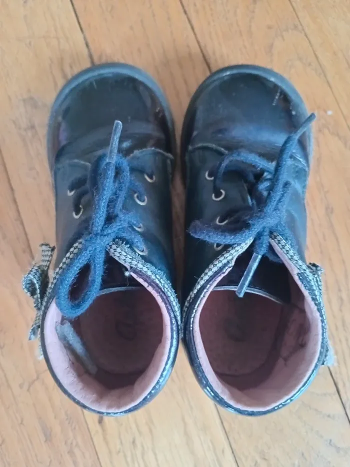 Chaussures bébé fille cuir Aster pointure 22 - photo numéro 7