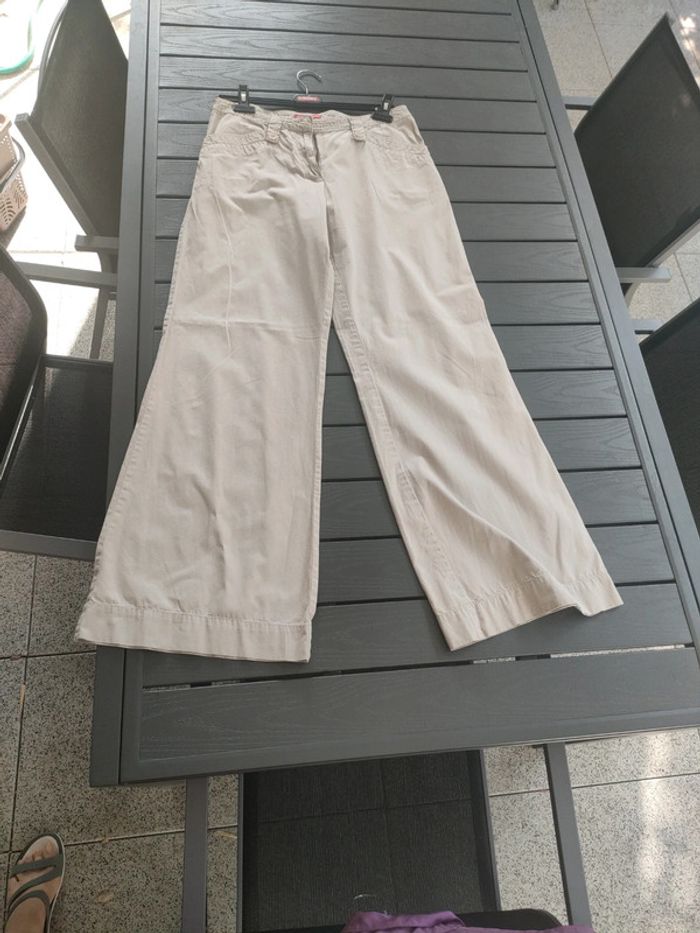 pantalon large taille haute Manoukian 38 40