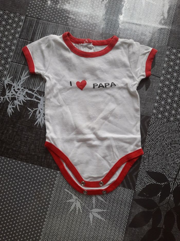 Body I love Papa 6 mois