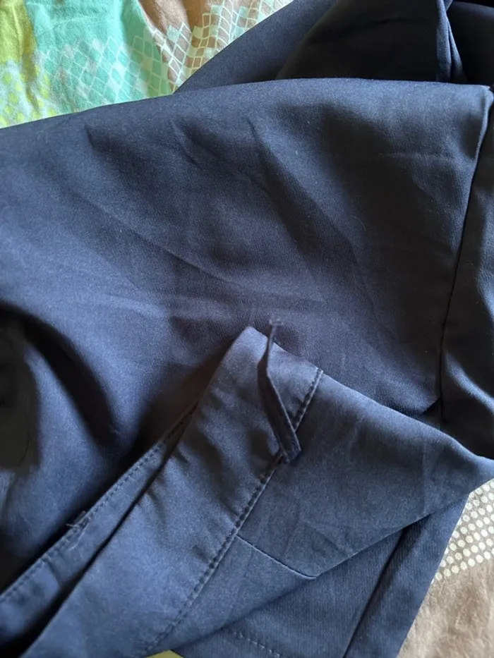 Pantalon de tailleur bleu marine - photo numéro 3