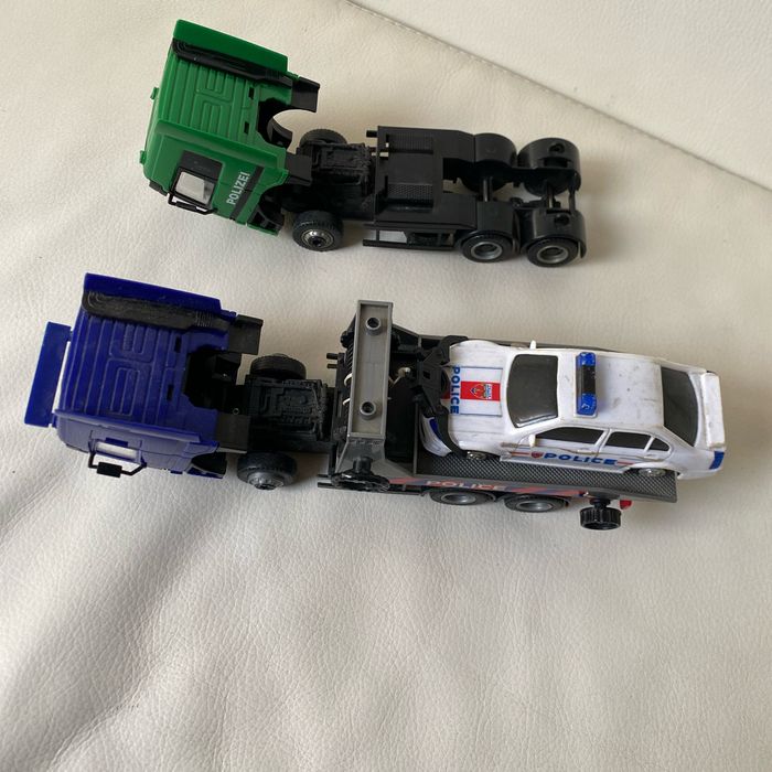 3 véhicules camions voiture à frictions police - photo numéro 2