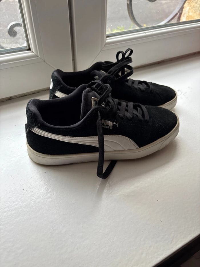 Puma Suède noir et blanche - photo numéro 3