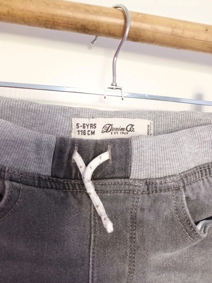 Short bermuda taille élastique gris Denim Co 5 - 6 ans 116 cm - photo numéro 2
