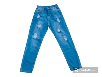 Jeans large troué taille 34 (size 26)