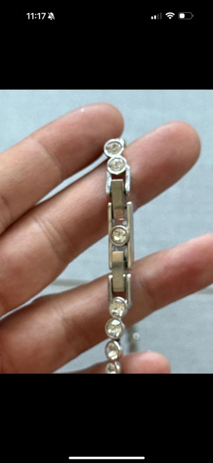 Svarowski collier argenté très bonne etat - photo numéro 6