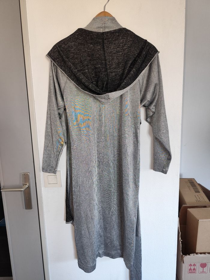 Robe argentée acier modele cache coeur à capuche taille 1 - photo numéro 5