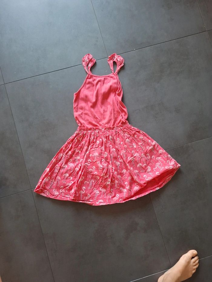 Robe été kaki 12 ans flamand rose - photo numéro 5