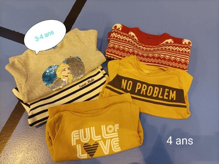 Sweats et pulls 4 ans