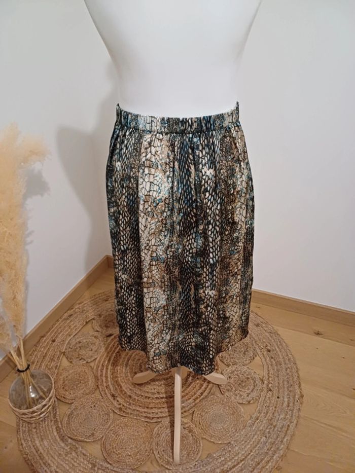 Jupe satinée légère à motifs Jacqueline De Yong taille L/XL 40/42 - photo numéro 5