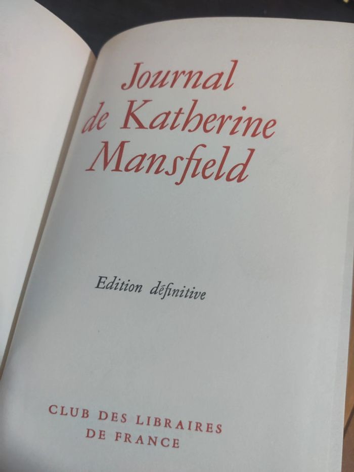 Journal de Katherine Mansfield - photo numéro 2