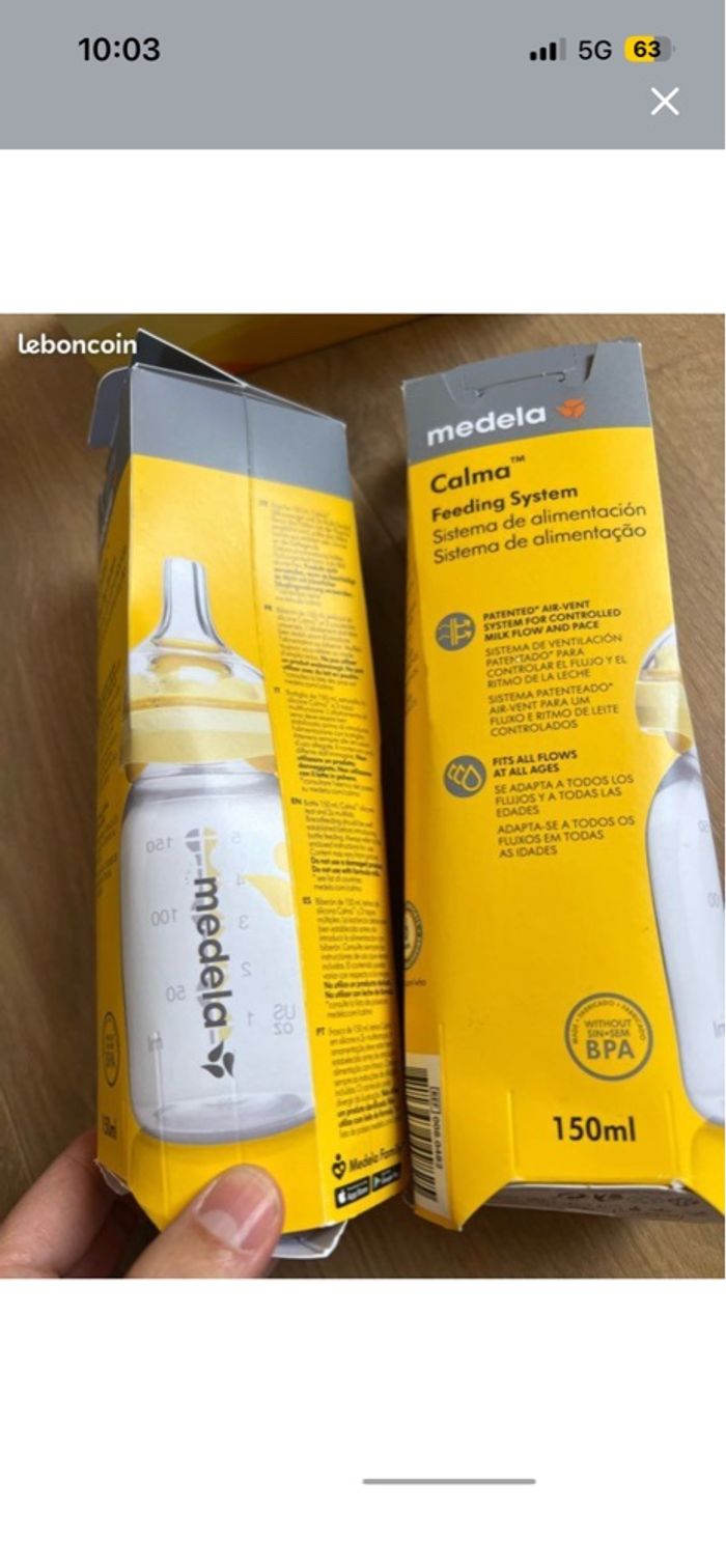 Biberon medela neuf - photo numéro 2