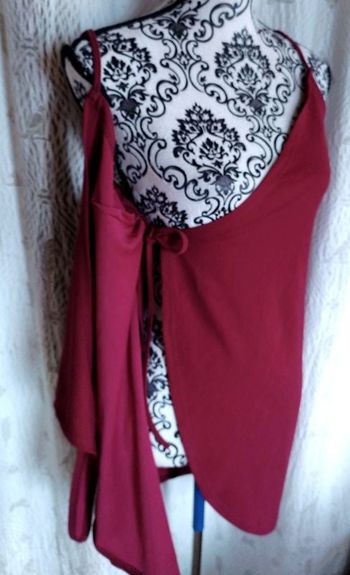Robe portefeuille rouge foncé Taille M
