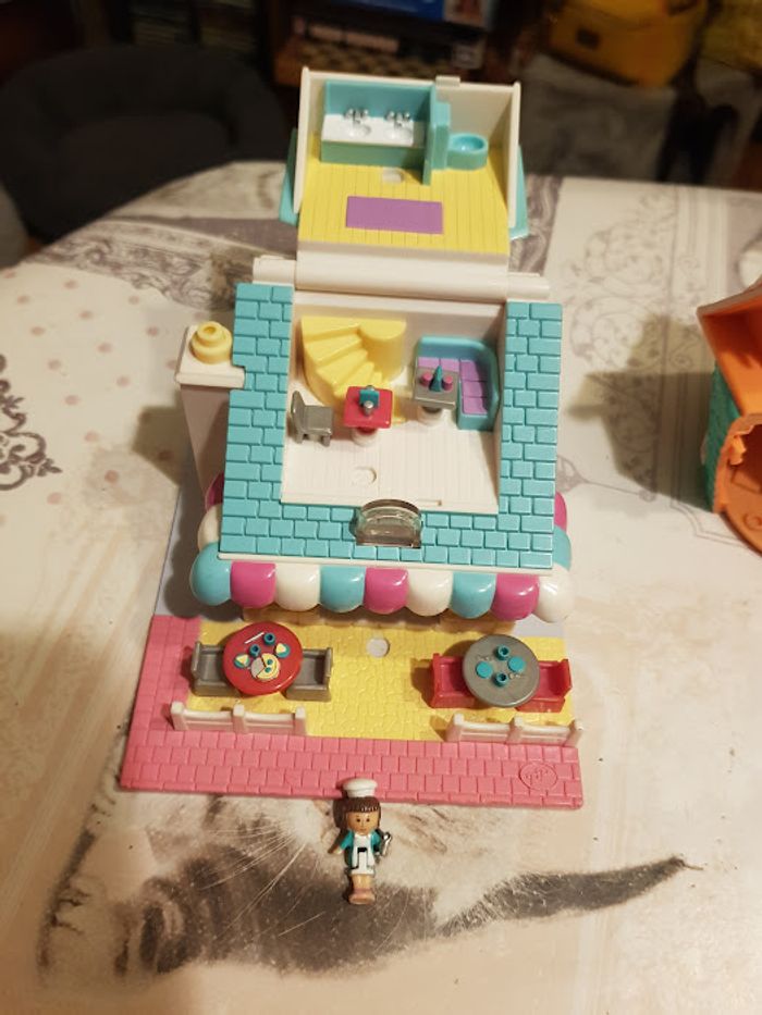 Polly Pocket vintage - 1993 Pizzeria maison + set mini market 1995 vivid imaginations - photo numéro 3
