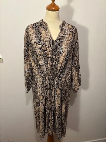 Robe fit & flare manche 3/4 femme taille 48 Yessica C&A