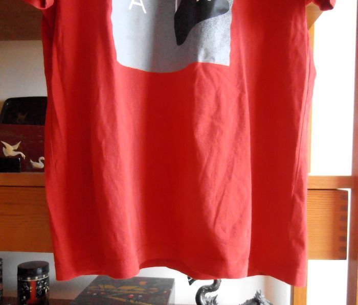 T-shirt rouge homme, Nike Air, taille M, 100% coton - photo numéro 3