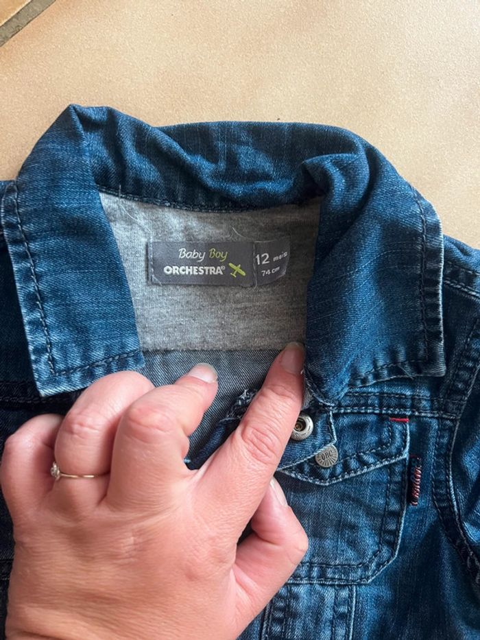 Veste en jean orchestra taille 12 mois - photo numéro 2