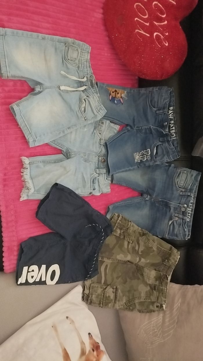 Lot 6 shorts été garçon 5 ans