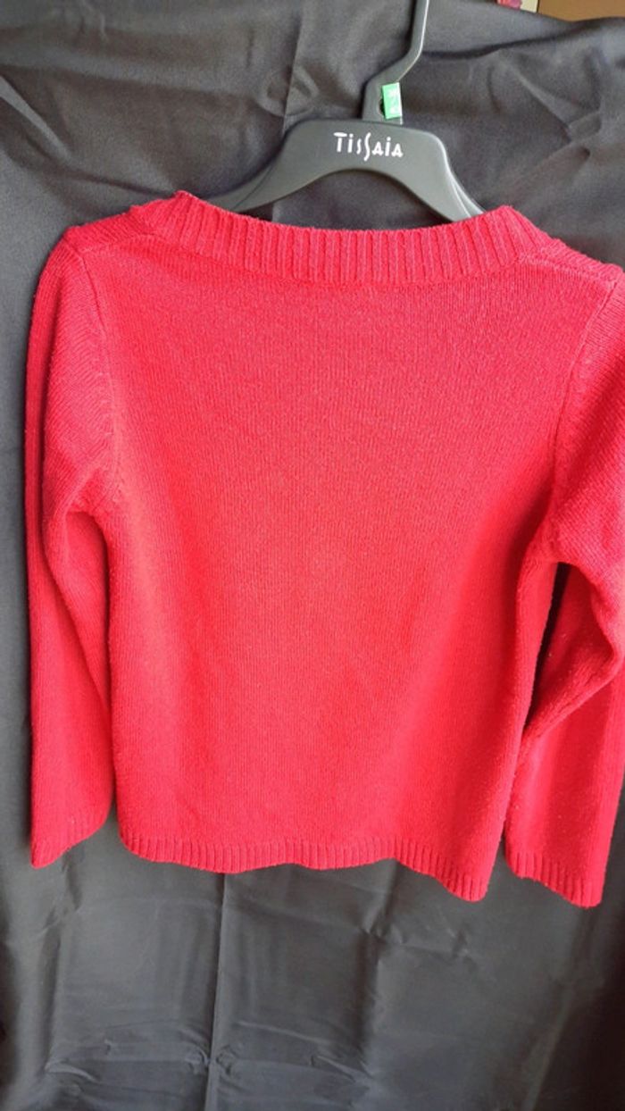 Pull rouge T38/40 - photo numéro 4