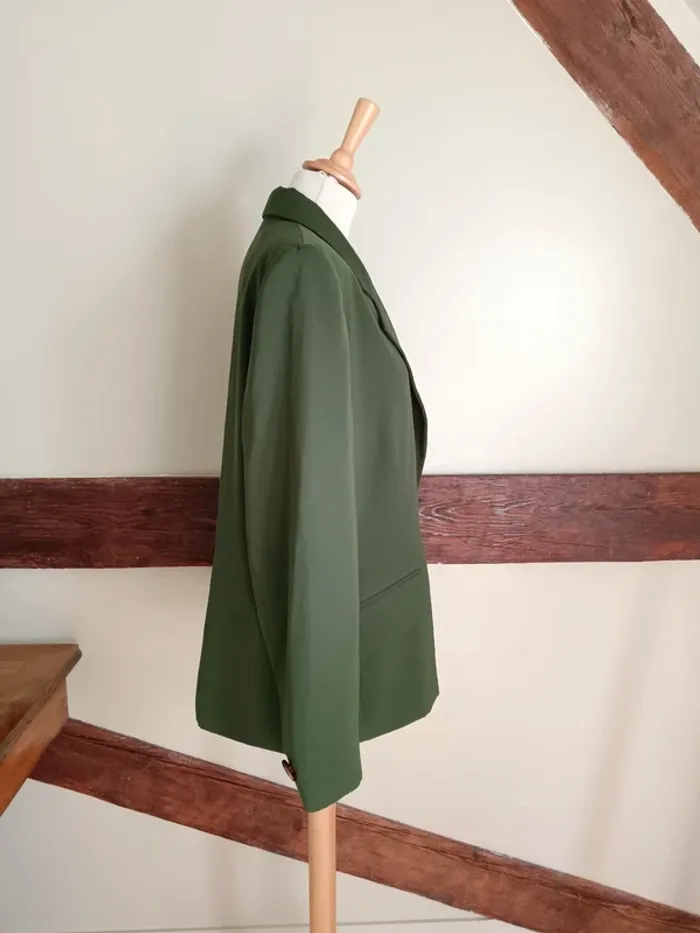 Veste blazer vert forêt Galeries Lafayette - photo numéro 3