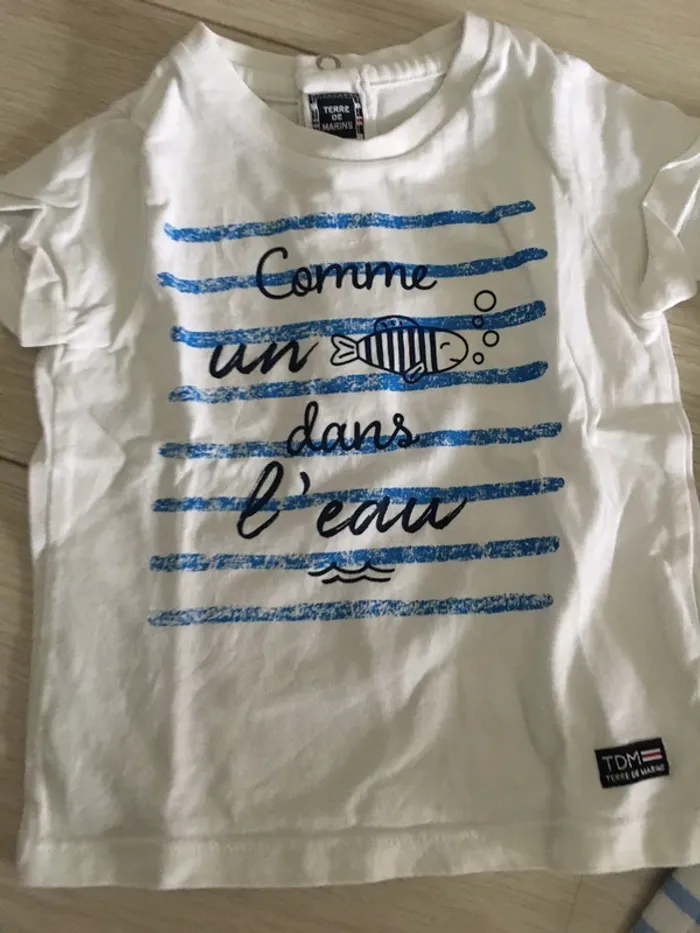 Ensemble short t-shirt 9 mois terre de marin - photo numéro 7