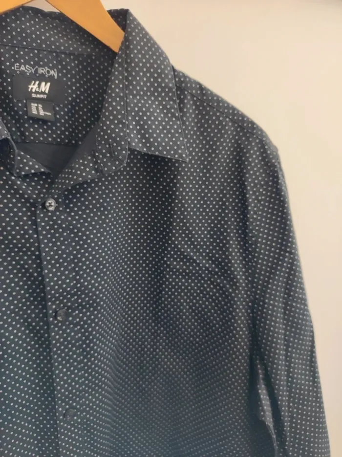 Chemise bleu marine H&M XL - photo numéro 3