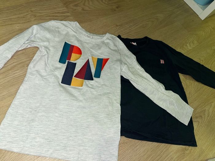 lot de 2 t shirt manches longues tape à l’œil garçon 8 ans - photo numéro 2