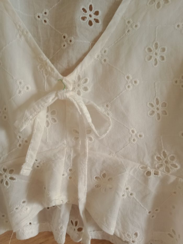 Blouse blanche coton Lefties - photo numéro 3
