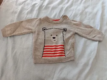 Pulls 12mois Ours mots d'enfants