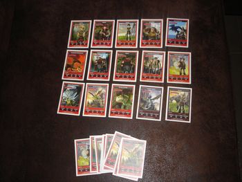 Cartes à collectionner "Dragons" Dream Works (Carrefour)