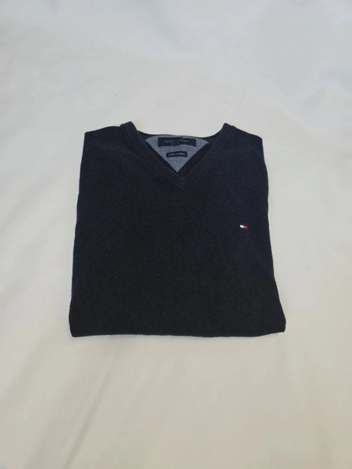 Pull Col v Cotton cashmere vintage