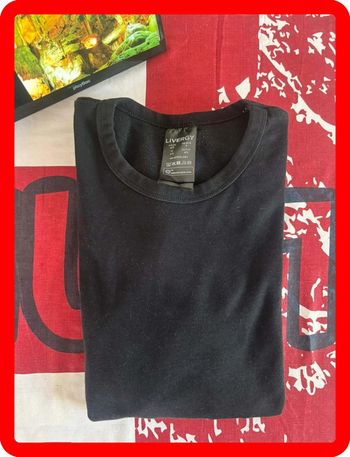 T-shirt manche longue taille xs noir