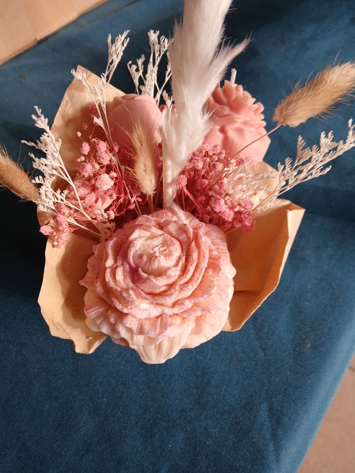Bouquet de fleurs en cire