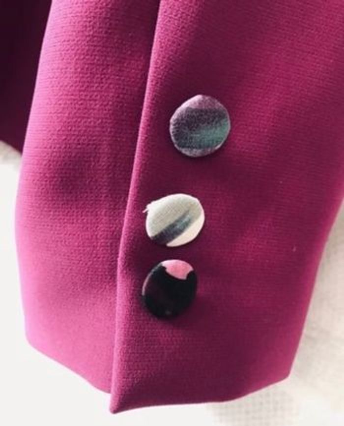 Superbe veste blazer fuschia 52 Aspect Création modèle déposé - photo numéro 4