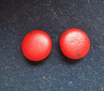 Boucles d'oreilles rouges vintage