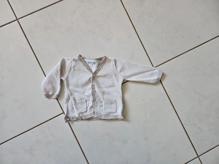 Gilet bébé 6 mois vert baudet BBF3