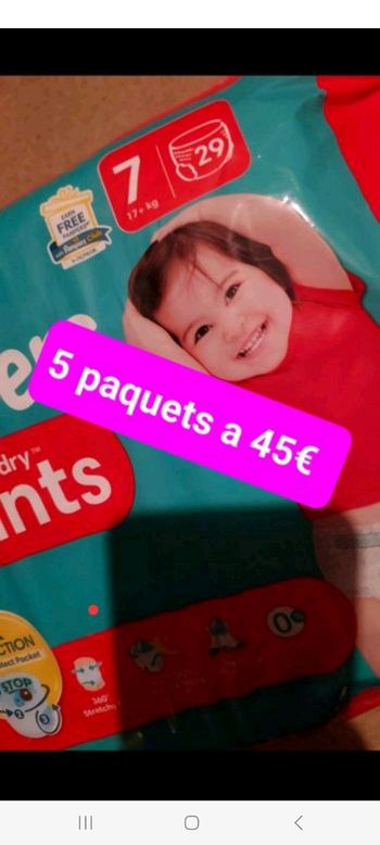Pampers taille 7