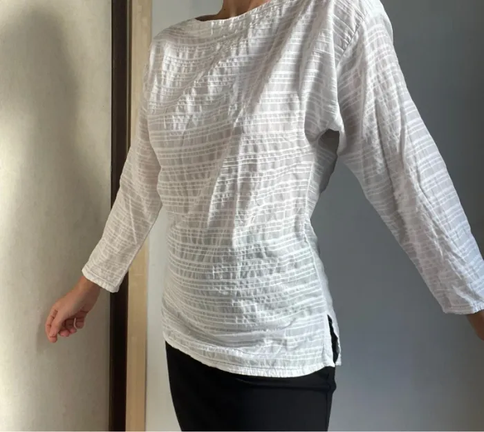 Blouse blanche mi-longue LOFT