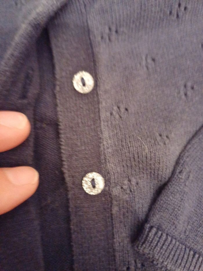 Gilet 18m motif ajouré - photo numéro 3
