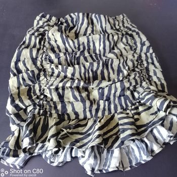 Mini Jupe style zèbre Zara 