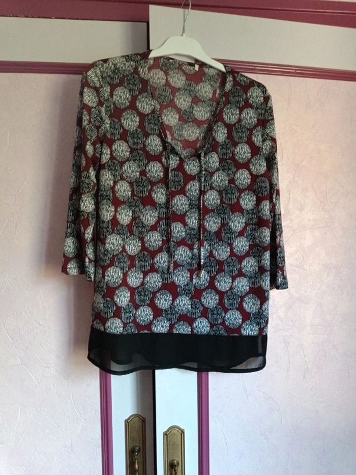 Blouse imprimée J. Riu T.1 (36) - photo numéro 3