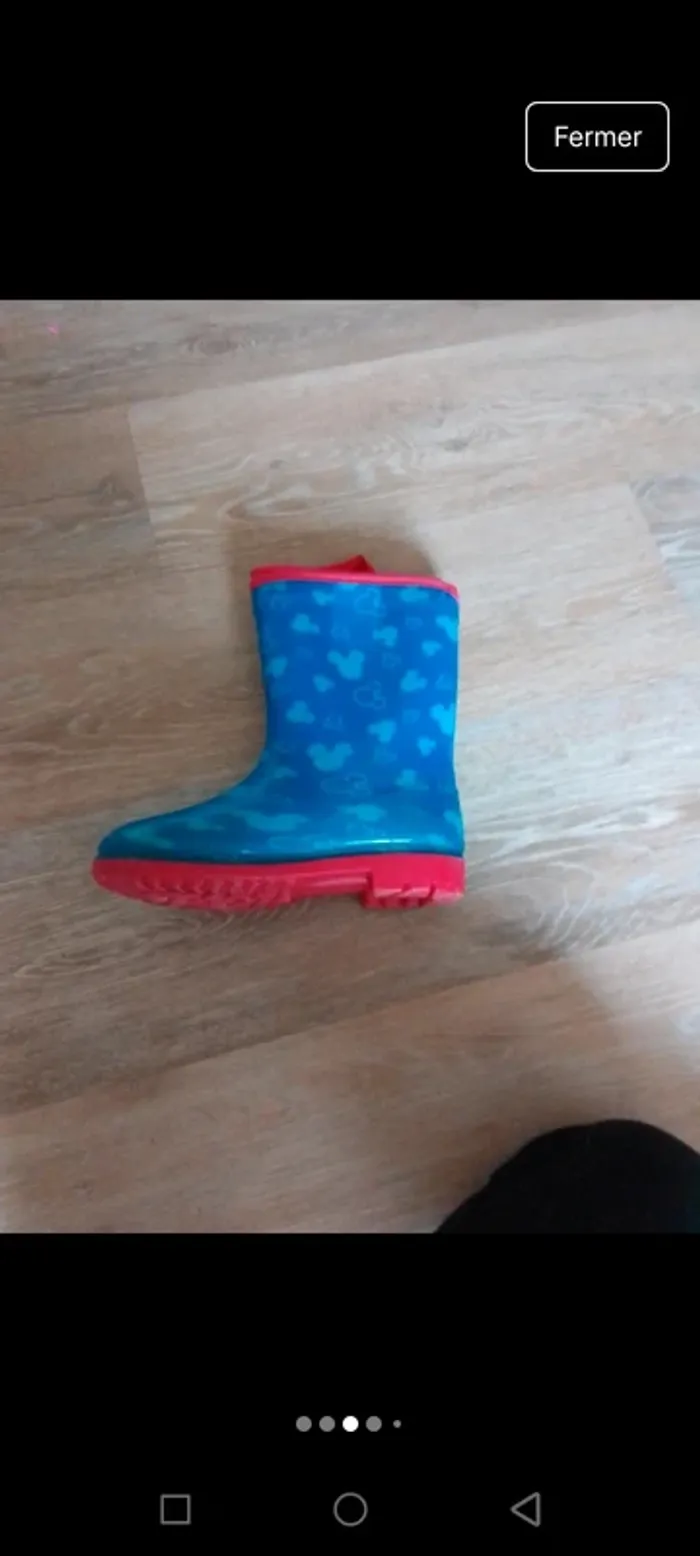 Botte pluie mickey 28