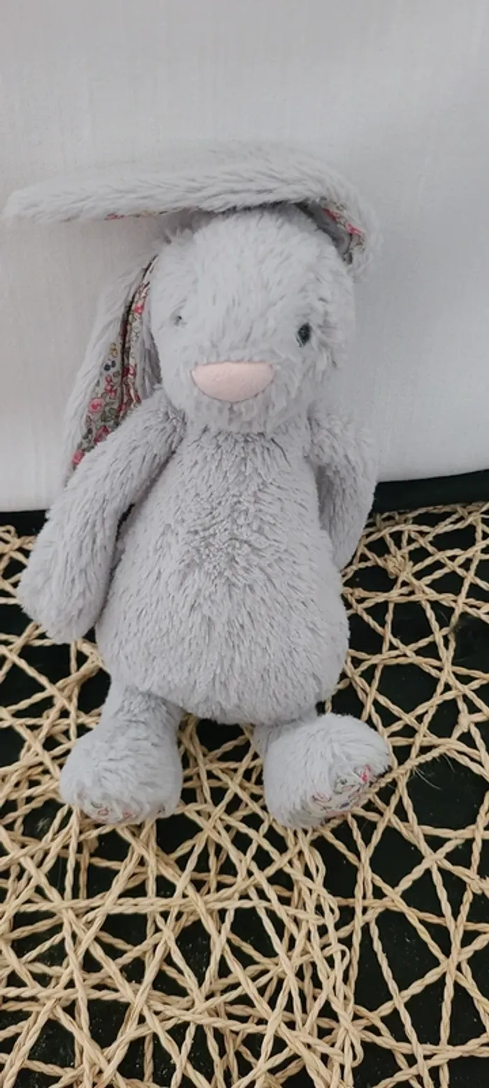 Jellycat Lapin gris Blossom Silver Bunny - photo numéro 3
