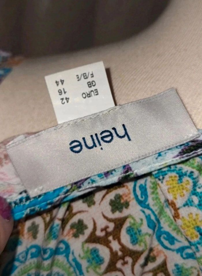 🌸 Blouse multicolore Heine – Taille 44 – Manches longues 🌸 - photo numéro 5