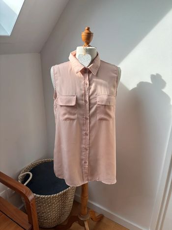 Chemise sans manche saumon - T38/40