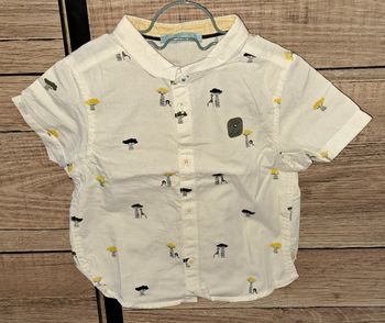 Chemise manches courtes Obaïbi 12 mois