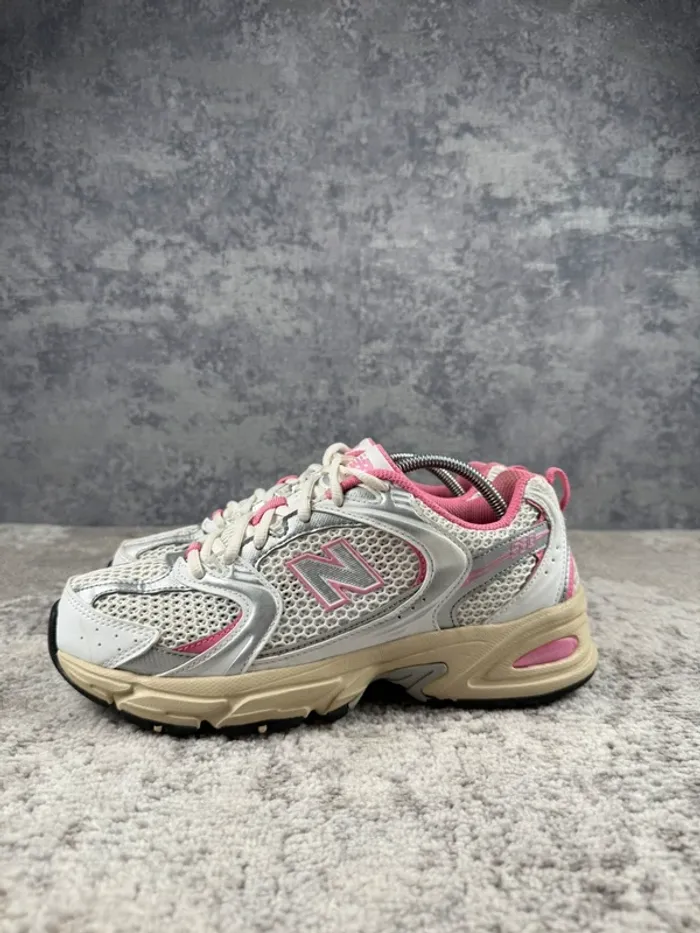 New Balance 530 Running Abzorb - Beige & White & Pink - photo numéro 5