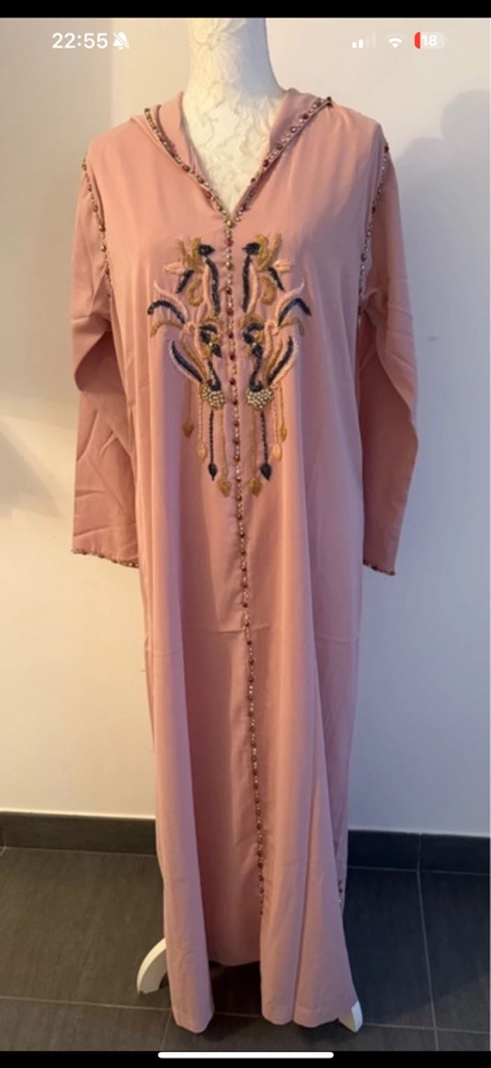 Jelaba / robe oriental rose neuf 42-46 - photo numéro 2