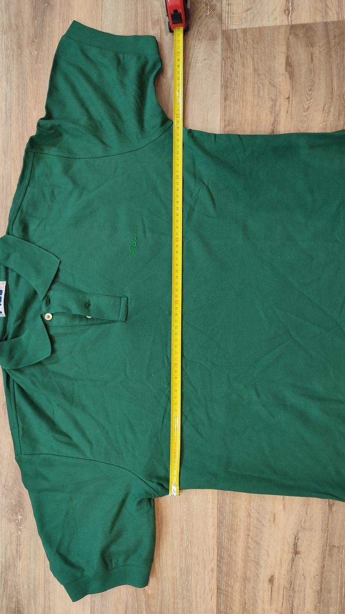 Vêtement Homme t-shirts tee-shirts polo vert fila taille L #Retrostreet - photo numéro 6