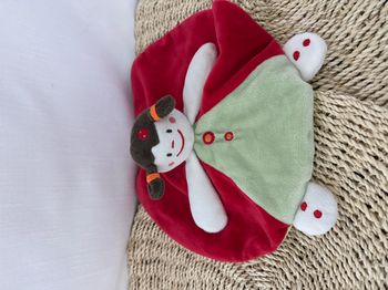 DOUDOU DOU KIDOU DOUKIDOU FILLE PLAT ROND ROUGE VERT - Doukidou