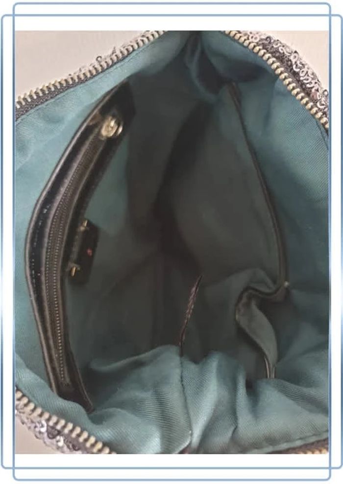 Pochette vimoda argenté, très bon état - photo numéro 3